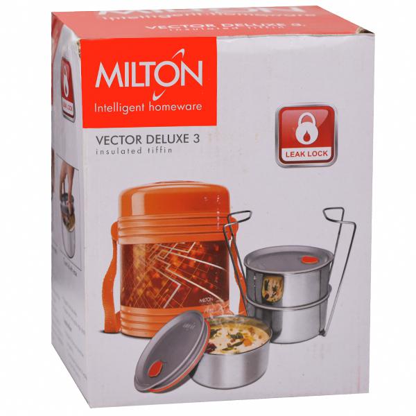 600x600 Buy Milton Vector Deluxe Insulated Tiffin Box Blue Pc Online
