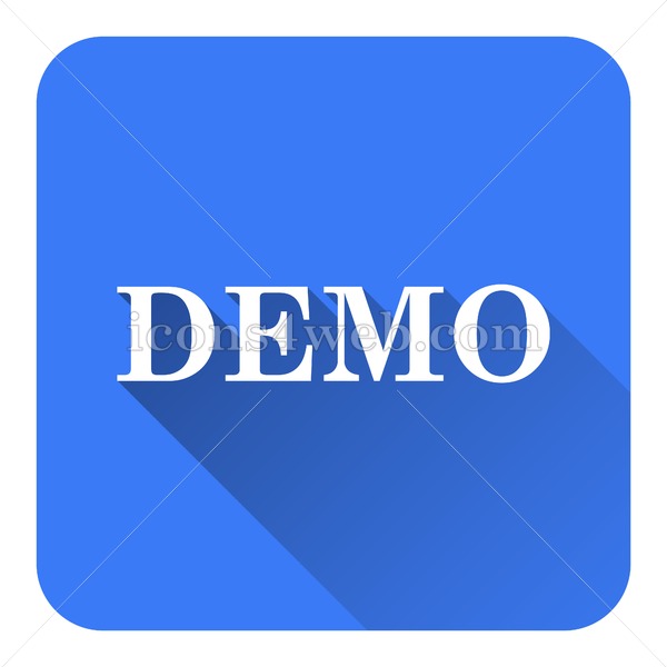 600x600 Demo Flat Icon With Long Shadow Vector