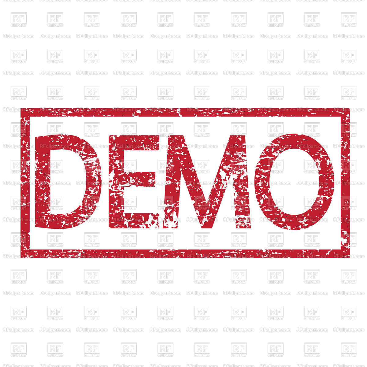 1200x1200 Stamp Text Demo Vector Image Of Fonts Type Tumdee