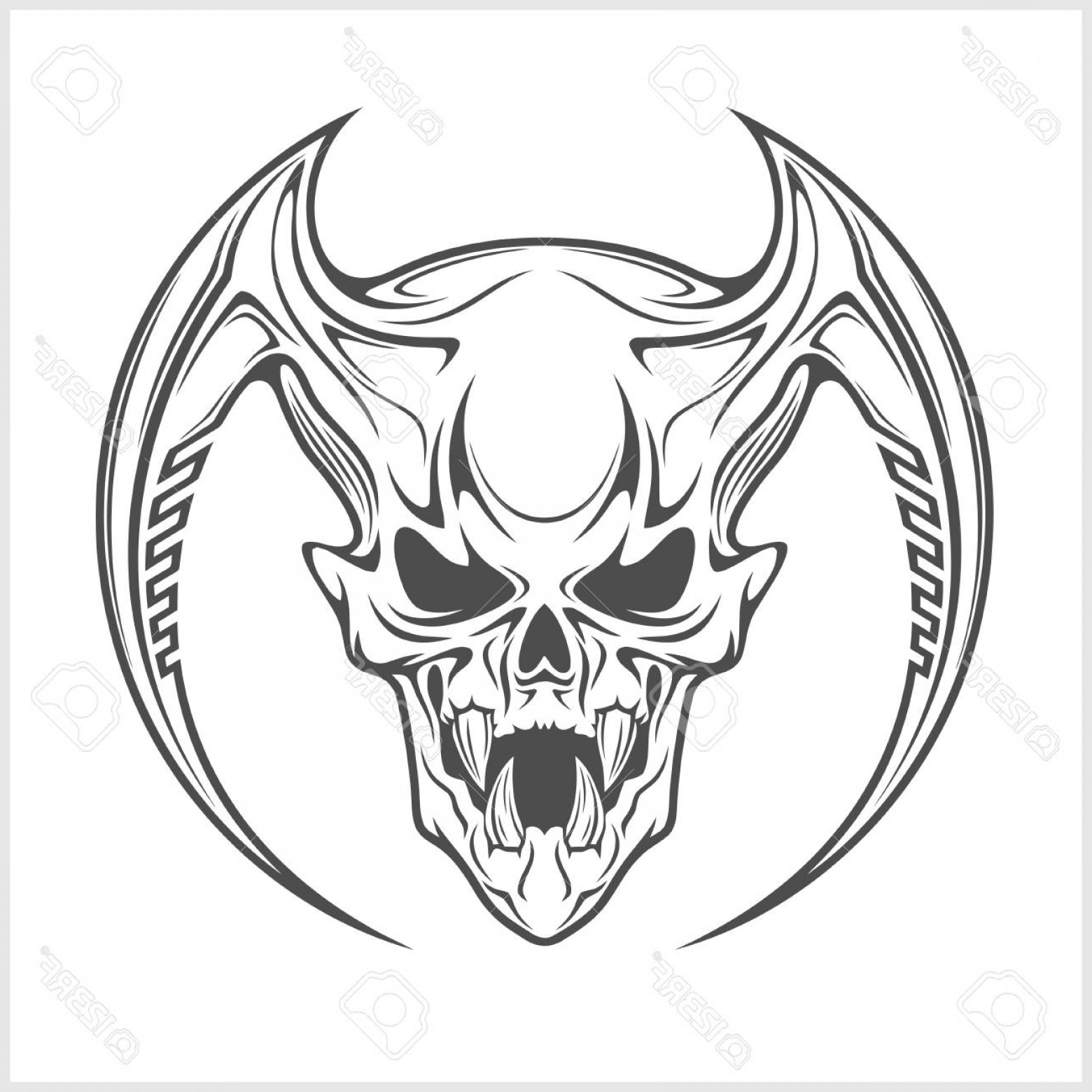 1560x1560 Evil Demon Skulls Vector Savoyuptown