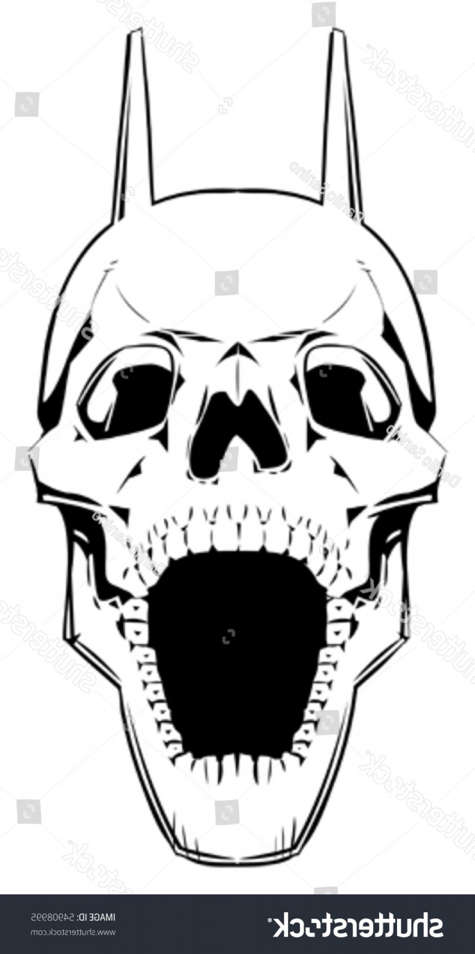 957x1920 Demon Skull Vector Catchsplace