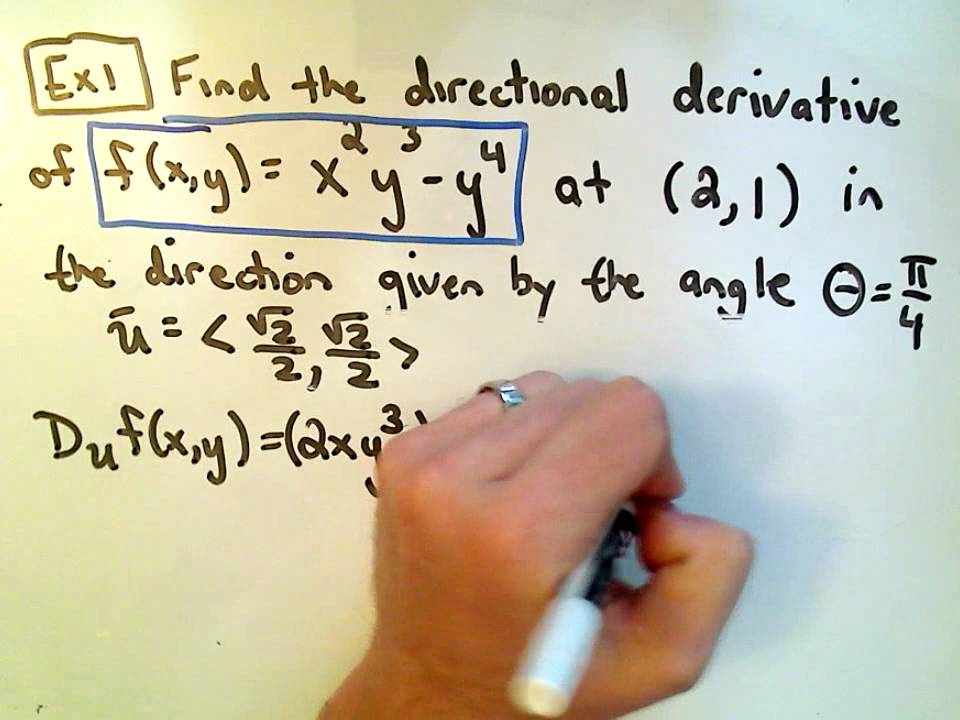 960x720 Finding The Directional Derivative