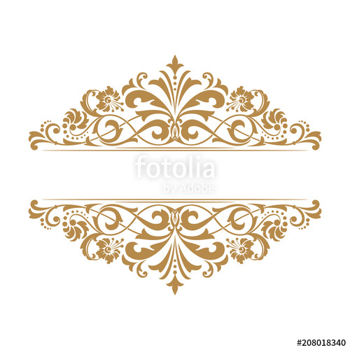 500x500 Vintage Gold Frame On A White Background Graphic Vector Design