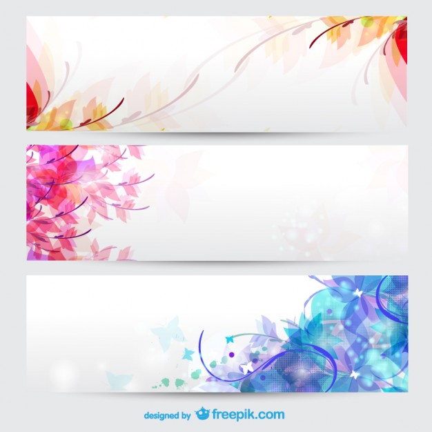 626x626 Floral Seasons Background Banners Vector Free Download