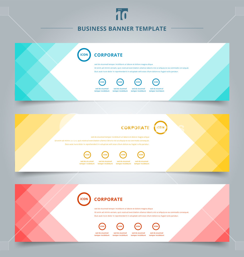 948x1000 Set Of Banner Web Templates Geometric Header Design Background