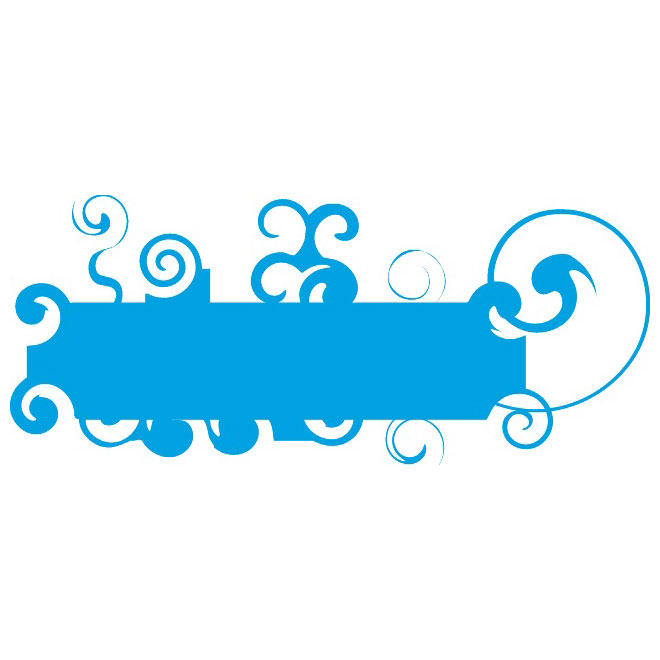 660x660 Swirl Blue Banner Background Free Vector