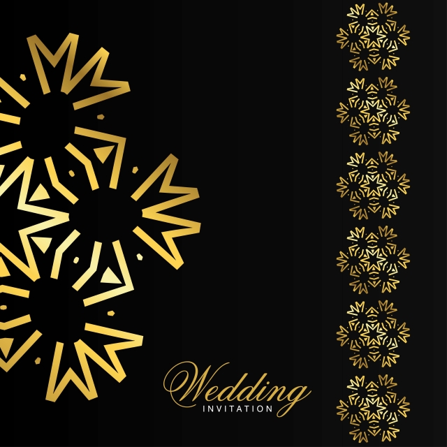 640x640 Wedding Cards Design Vector, Career Talk Invitation Letter