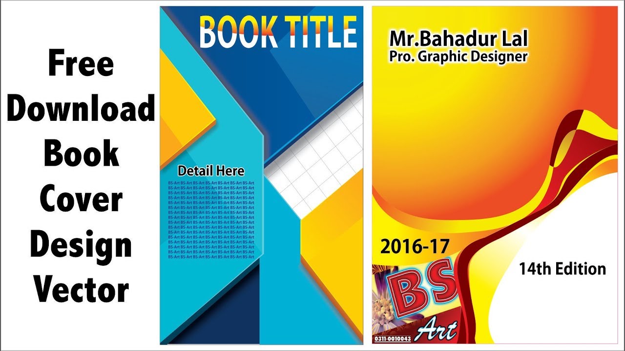 1280x720 Book Cover Design Vector Free Download Cdr And Pdf