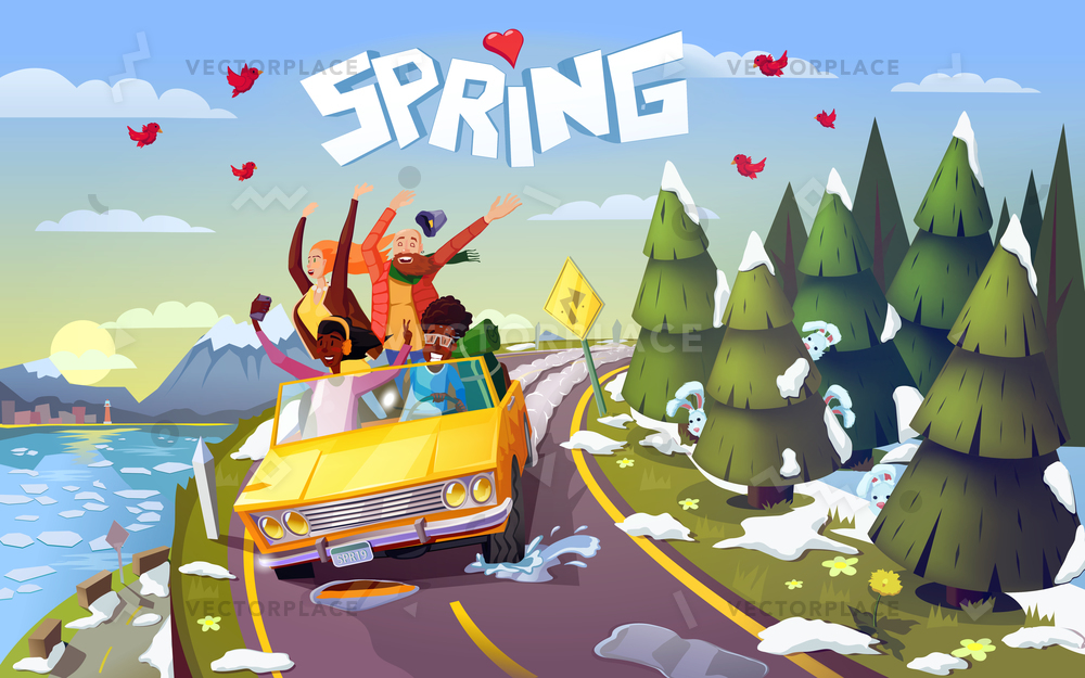 We are going to the trip. Кабриолет вектор. Trip vector. Road trip vector. Road trip illustration.