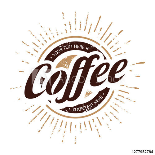500x500 Vintage Coffee Shop Logo Isolated On White Background Vector