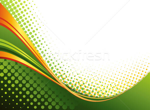 600x439 Abstract Curved Lines Background Template Brochure Design Vector