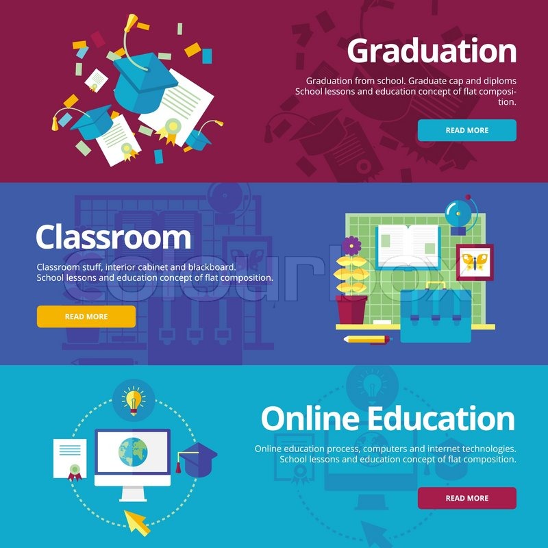 800x800 Set Of Flat Design Concepts For Stock Vector Colourbox