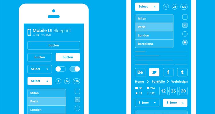 750x400 Free Wireframe Templates For Mobile, Web And Ux Design