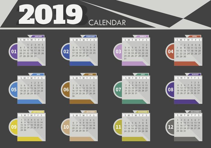 700x490 Design Template Of Desk Calendar