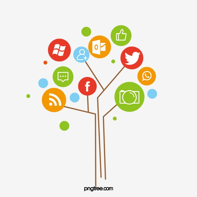 640x640 Common Social Tree Diagram Software Icon Collection, Social