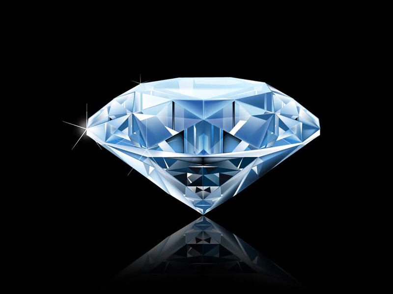 Design Vector Diary Realistic Diamond Illustration 800x600 Design Vector Diary Realistic Diamond Illustration