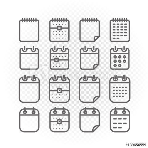 Binder Silhouettes Collection Icons Isolated On Transparent 500x500 Binder Silhouettes Collection Icons Isolated On Transparent