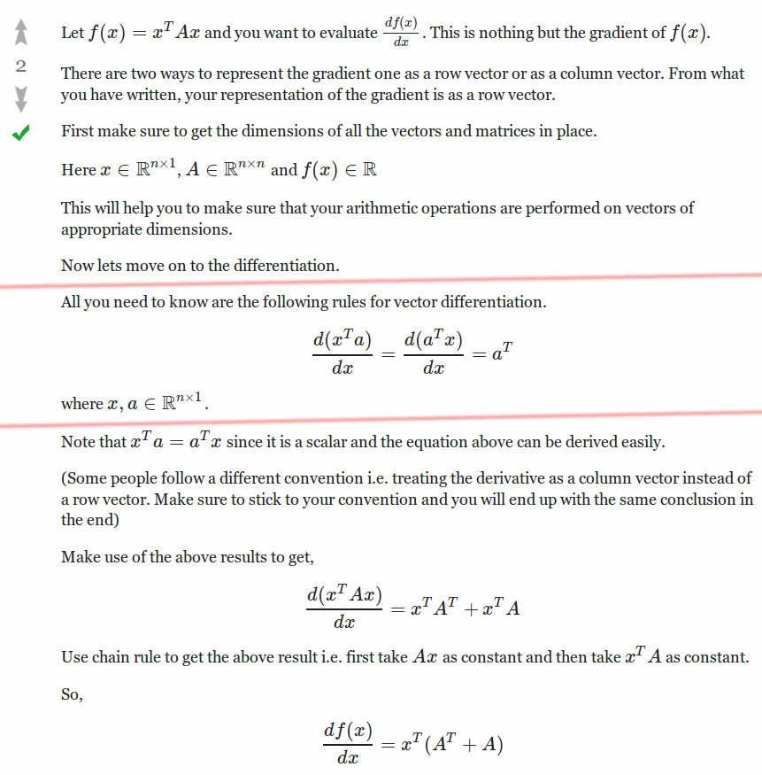 Derivative Of Vector And Vector Transpose Product 861x875 Derivative Of Vector And Vector Transpose Product