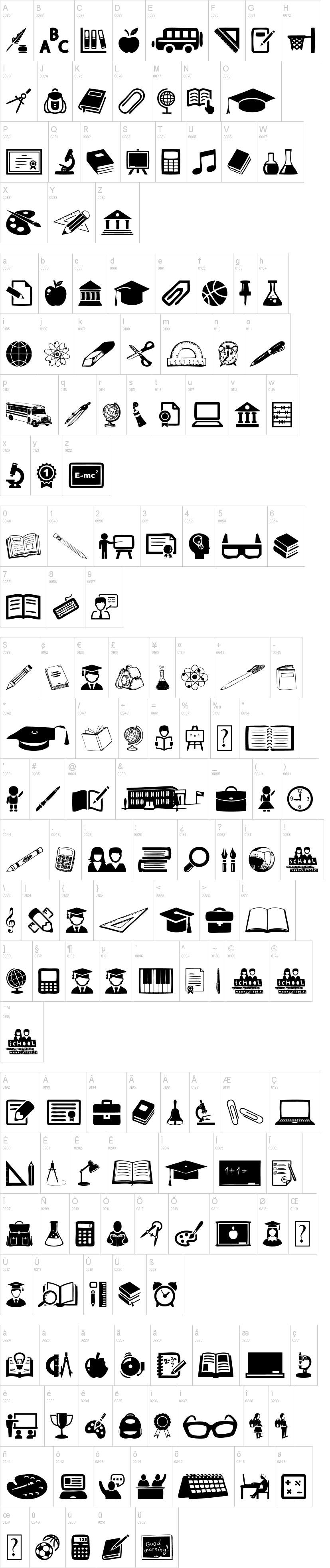 827x3926 School Fonts Dingbats School Fonts, Dingbat Fonts, Fonts
