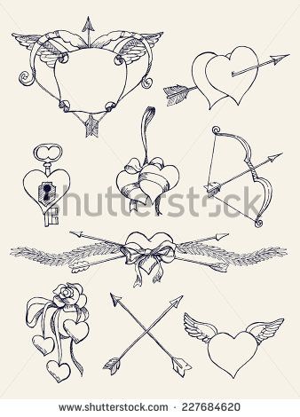 338x470 Vector Hand Drawn Ink Pen Retro Vintage Design Elements, Spacers