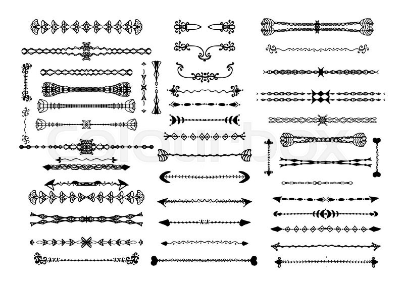 800x567 Designer's Toolkit Set Ornamental Stock Vector Colourbox