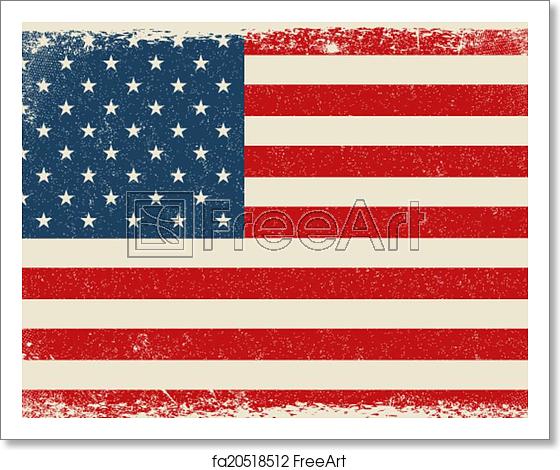 560x470 Free Art Print Of Grunge Usa Flag Vector Grunge Usa Flag