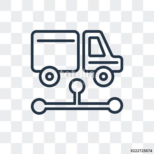 500x500 Distribution Icon Isolated On Transparent Background Modern