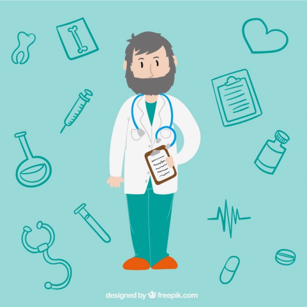 Doctor Illustration Vector Free Download 626x626 Doctor Illustration Vector Free Download