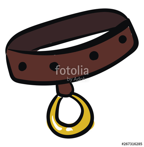 489x500 Dog Collar Vector Or Color Illustration Stock Image And Royalty