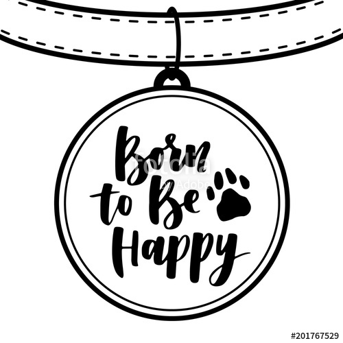 500x500 Dog Lettering Vector Card With Saying About Dog Cute Hand