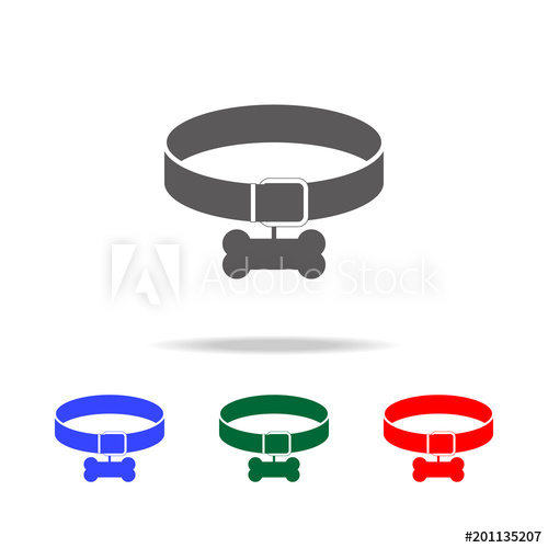 500x500 Dog Collar Icon Elements Of Dogs Multi Colored Icons Premium