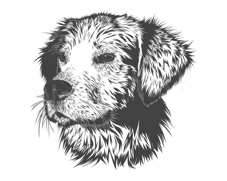 794x635 Dog Face Silhouette Clipart Canine Fur Mom Puppy Etsy