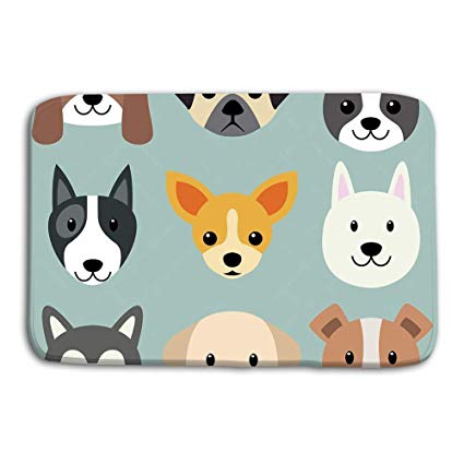 425x425 Jieifeosnnxz Doormat Indoor Outdoor Cute Dog Breeds