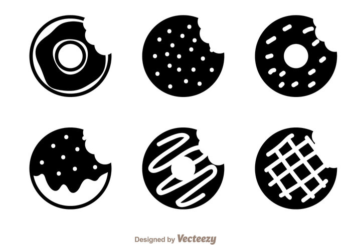 700x490 Donut Black Icon Vectors Free Icon Packs Ui Download
