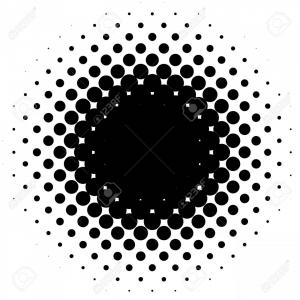 300x300 Photostock Vector Halftone Element Circular Halftone Pattern