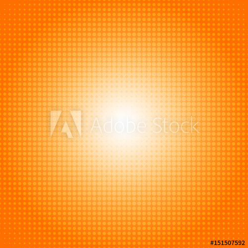 500x500 Vector Dot Gradient Orange Halftone Pattern Abstract Background