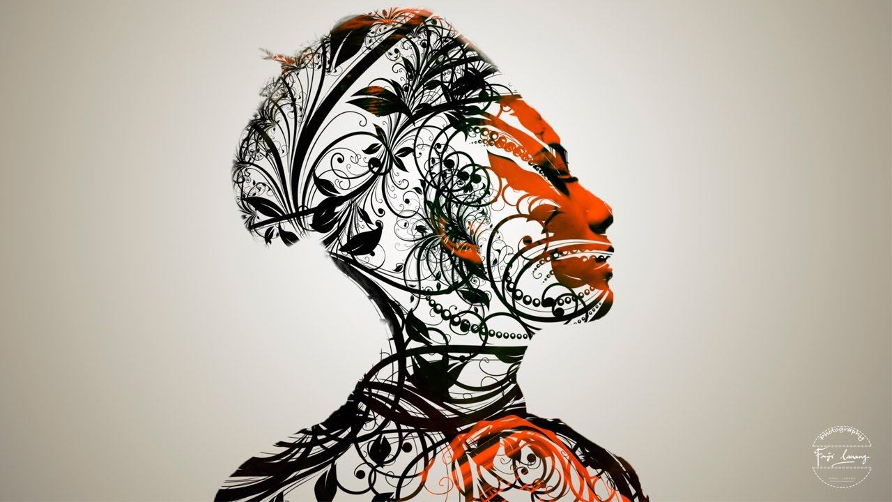 1280x720 Vector Floral Effect Double Exposure Photoshop Tutorial