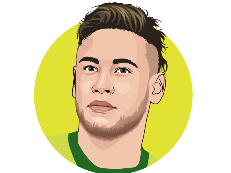 800x600 Neymar Jr Vector Drawing