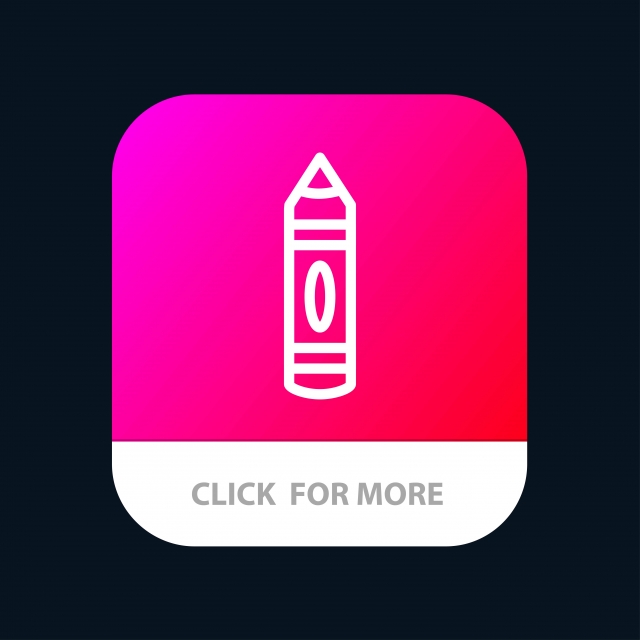640x640 Drawing Education Pencil Sketch Mobile App Button Android