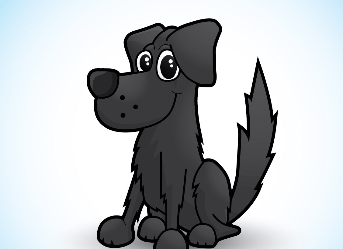 1128x818 How To Draw A Cute Vector Dog Character In Illustrator