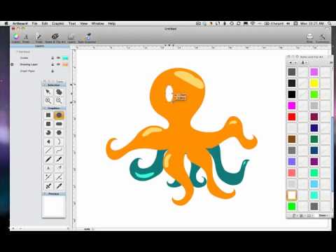 480x360 Freehand Vector Drawing With Artboard