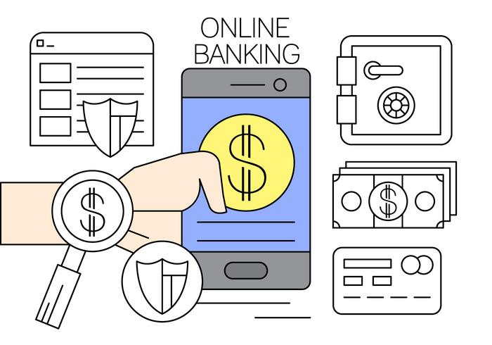 700x490 Free Online Banking Vector Illustration