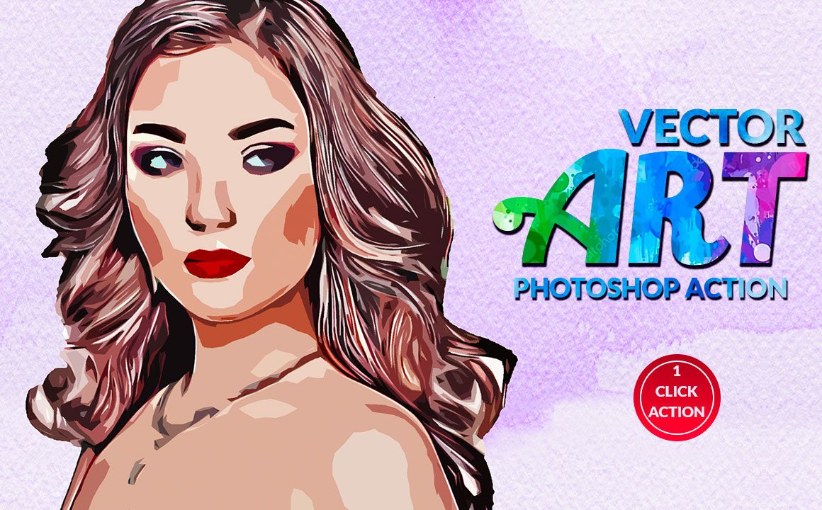 1160x720 Vector Art Photoshop Action