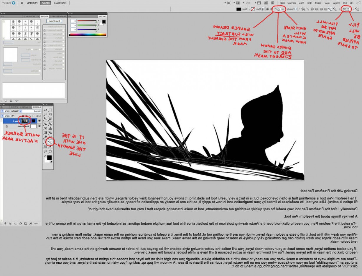 1228x937 Vector Drawing In Photoshop Lamaison