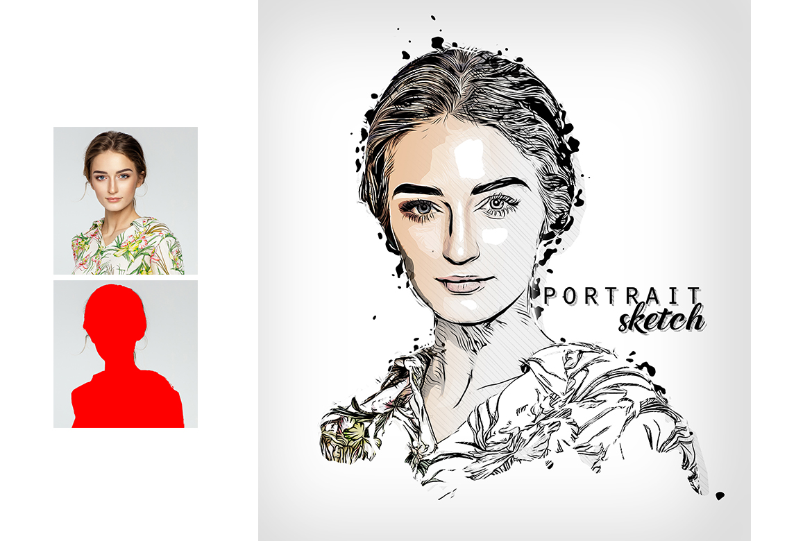 1170x780 Vector Sketch Photoshop Action