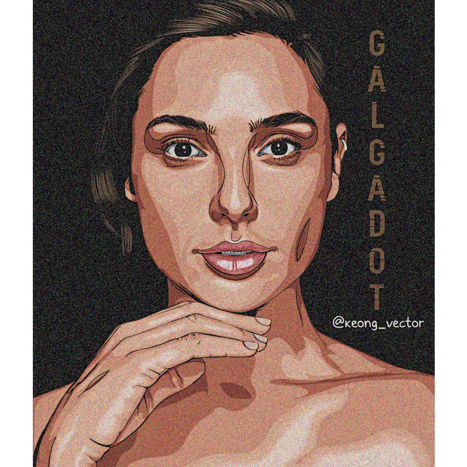 680x680 Vector Sketch,draw, Half Body,digital Photoshop