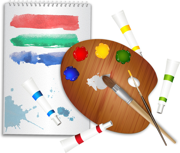 600x509 Drawing Tool Collection Free Vector In Adobe Illustrator