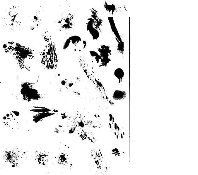 676x595 Free Vector Drips, Drops, And Splatters Free