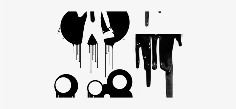 820x380 Transparent Drips Vector Spray Paint