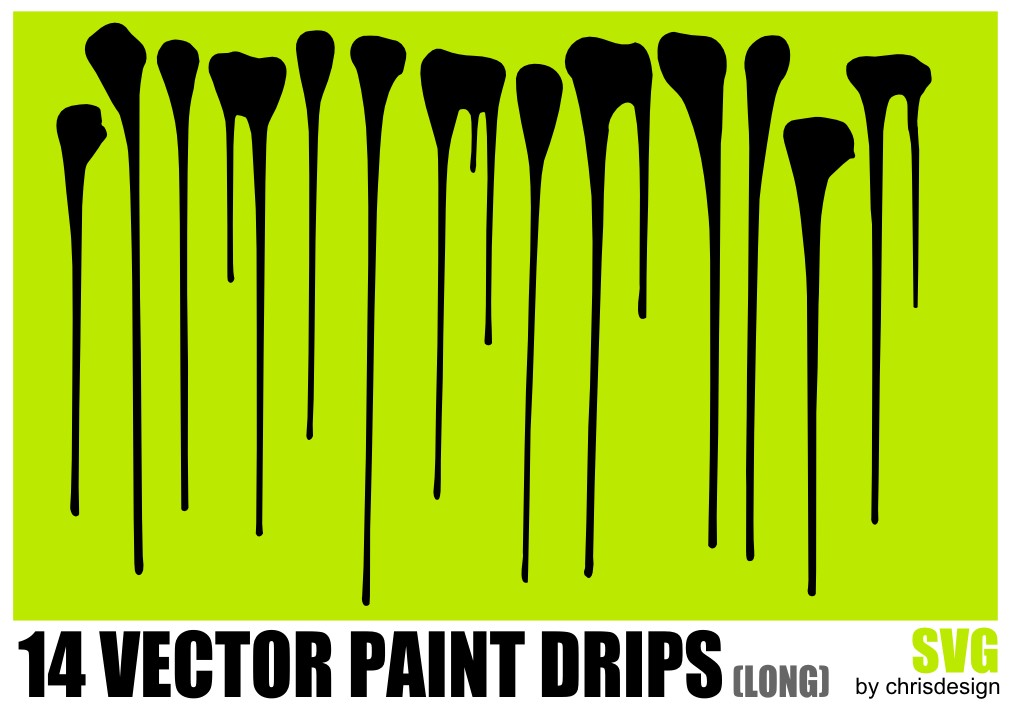 1011x714 Vector Paint Drips